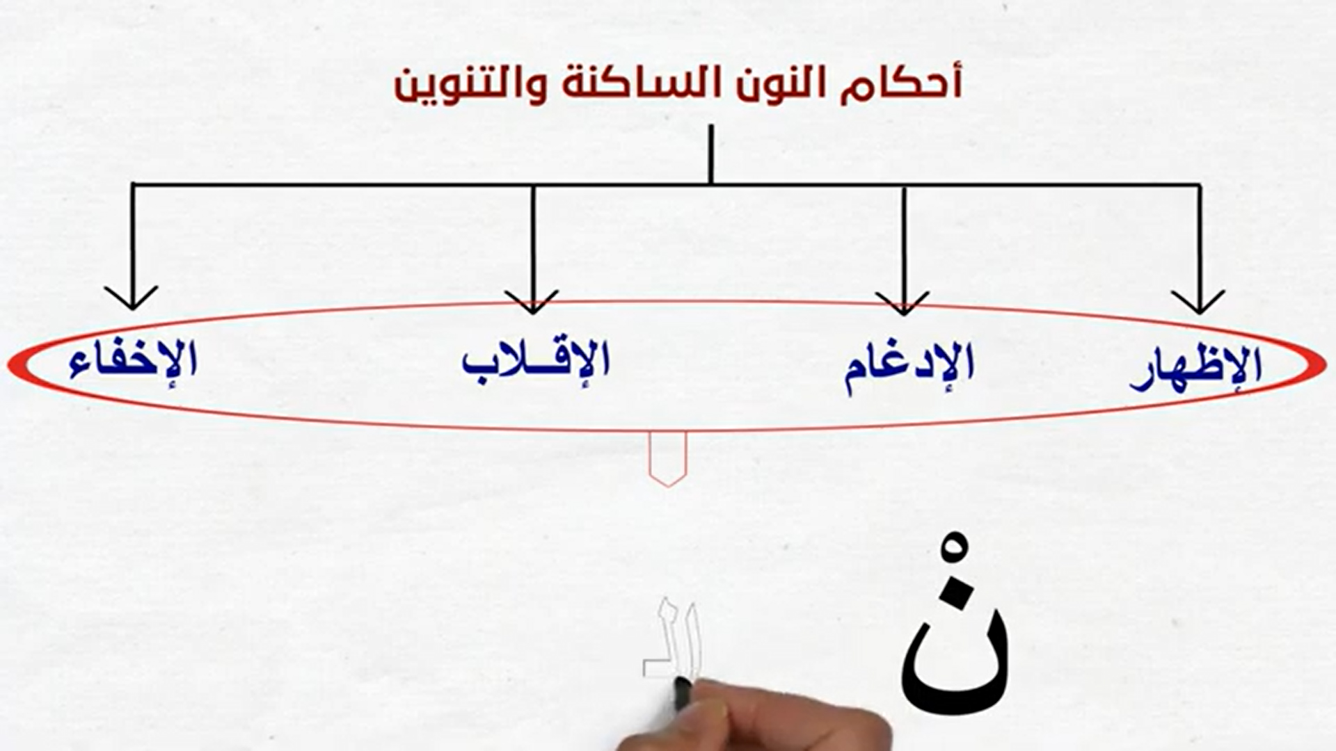 02 - الإظهار الحلقي - أحكام النون الساكنة والتنوين